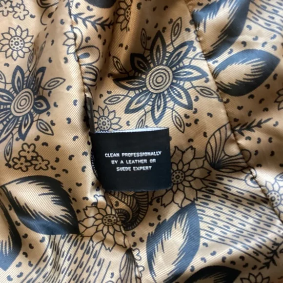 NEW BLACK RIVET CAMEL BROWN BIKER LEATHER JACKET SIZE S - Picture 14 of 16